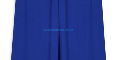 Blusa azul cobalto con fruncido