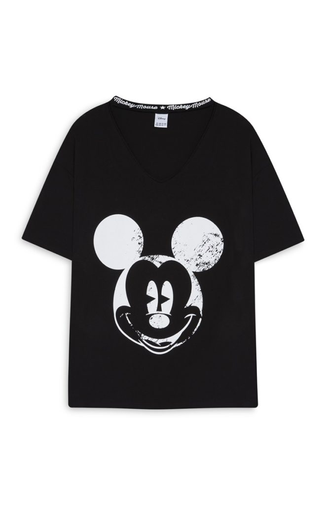 Camiseta de Mickey Mouse con gargantilla