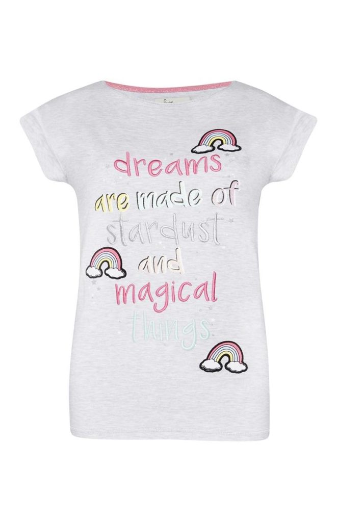 Camiseta de pijama con unicornio