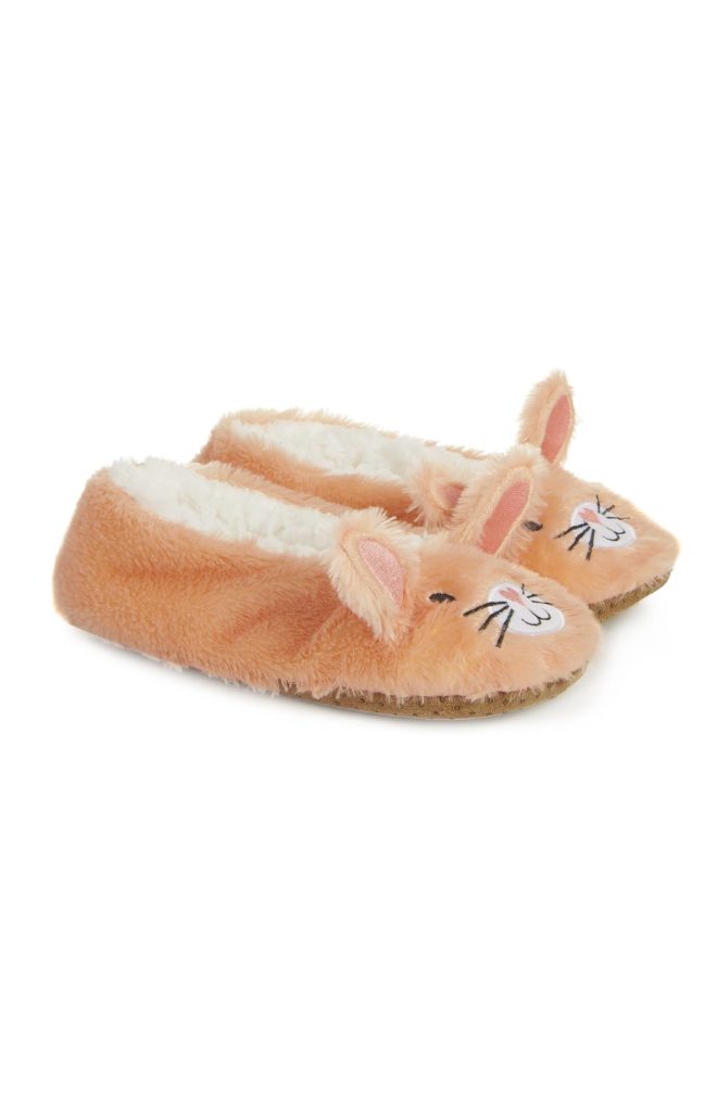 Pantuflas marrones de conejo