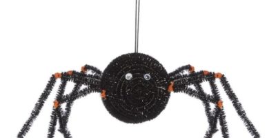 Araña colgante de Halloween