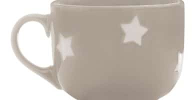 Taza Beige de estrellas