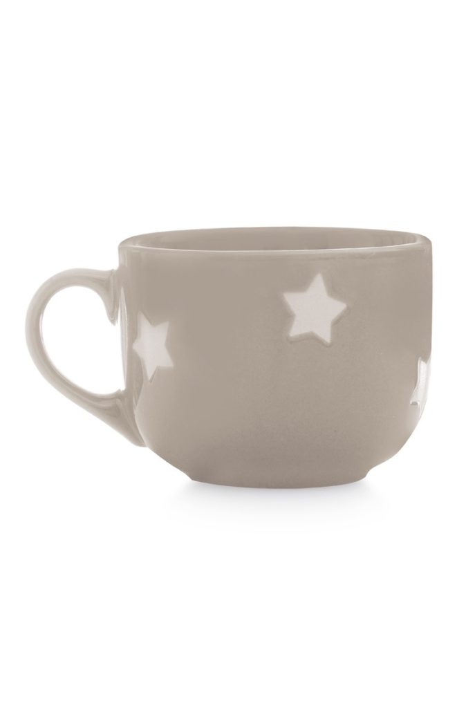 Taza Beige de estrellas