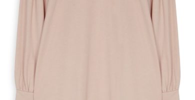 Blush Pink Frill Jumper Dress