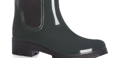 Botas de charol verdes