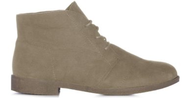 Botines safari gris topo con cordones