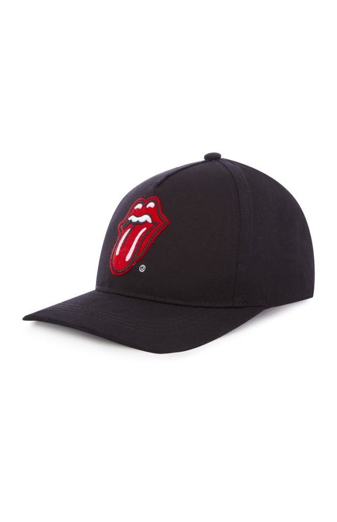 Gorra negra de los Rolling Stones