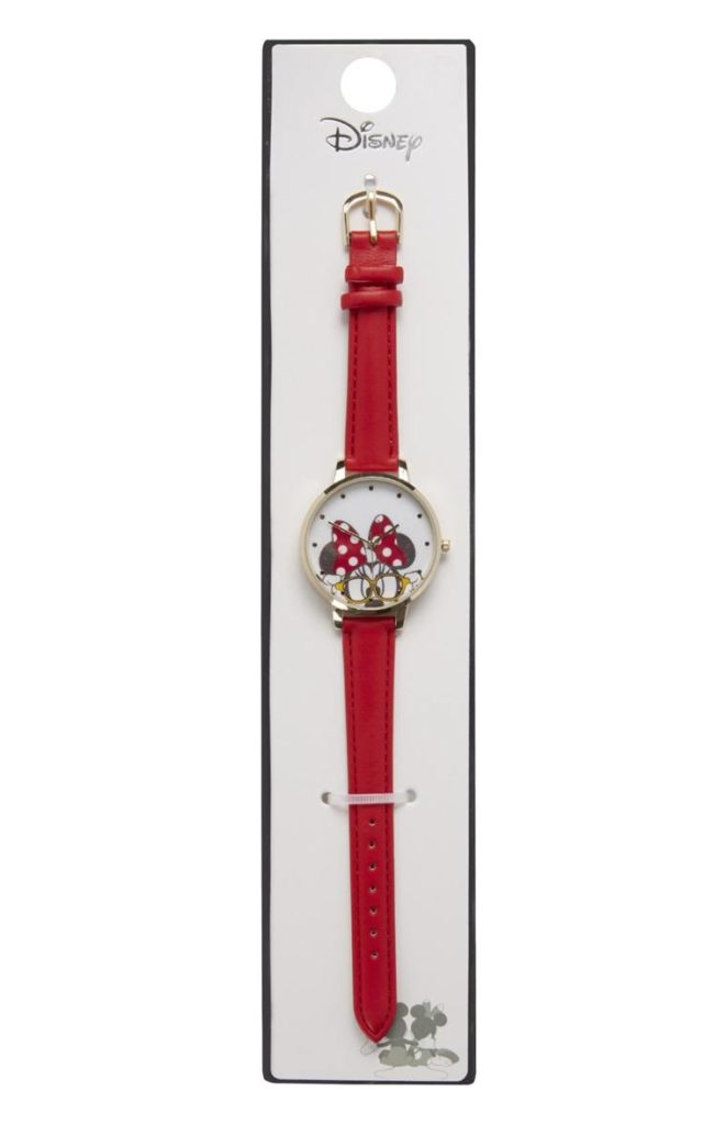 Reloj rojo de Minnie Mouse