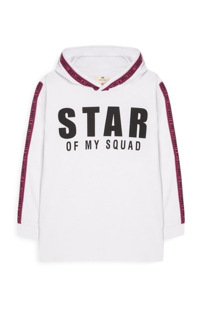 Sudadera con eslogan Star de niña mayor