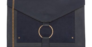 Bolso de mano azul