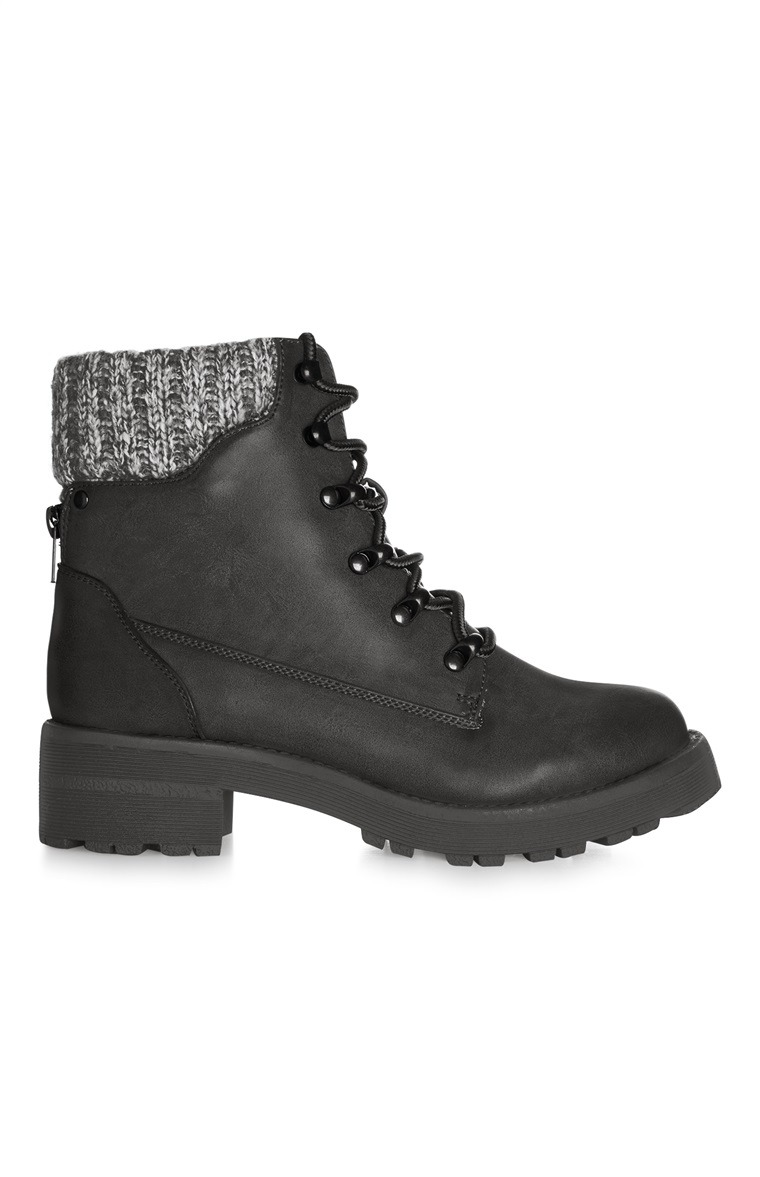 Botas Con Cordones Negras -【Opiniones Y Precio】