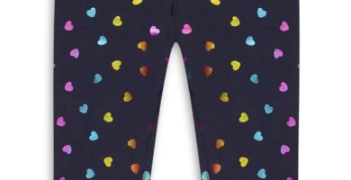 Leggings con corazones para bebé niña