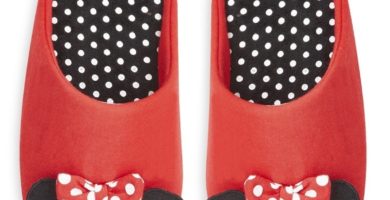 Pantuflas rojas de Minnie Mouse