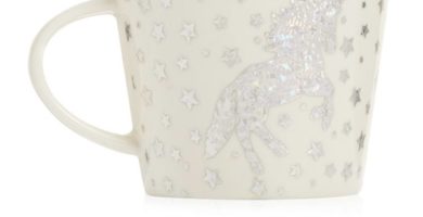 Taza de cerámica de unicornio