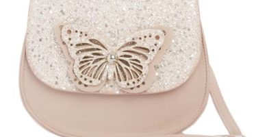 Bolso rosa de mariposa