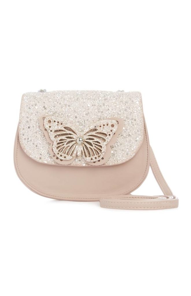 Bolso rosa de mariposa