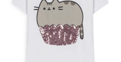 Camiseta con lentejuelas Pusheen