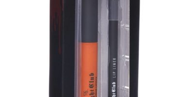 Dúo labial naranja y negro