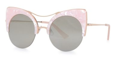Gafas de sol estilo ojos de gato rosas