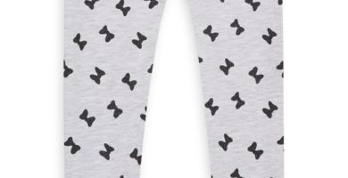 Legging Gray Bow para chica más joven