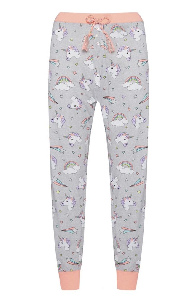 Leggings de pijama de unicornio