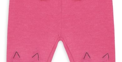 Pantalón de chándal rosa de bebé niña