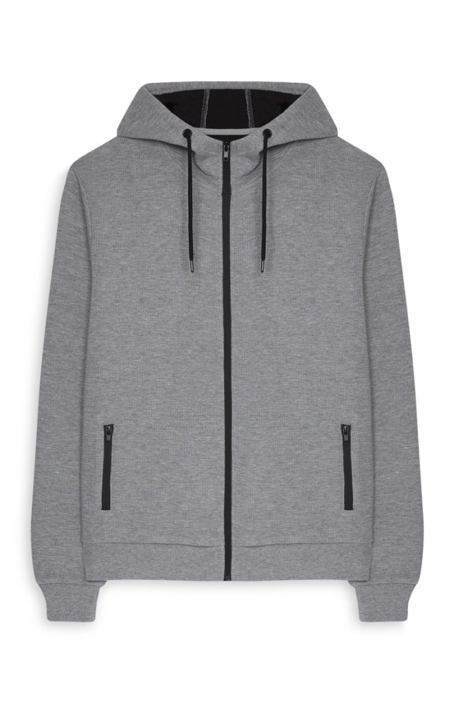 Sudadera con capucha Gray Waffle Tech