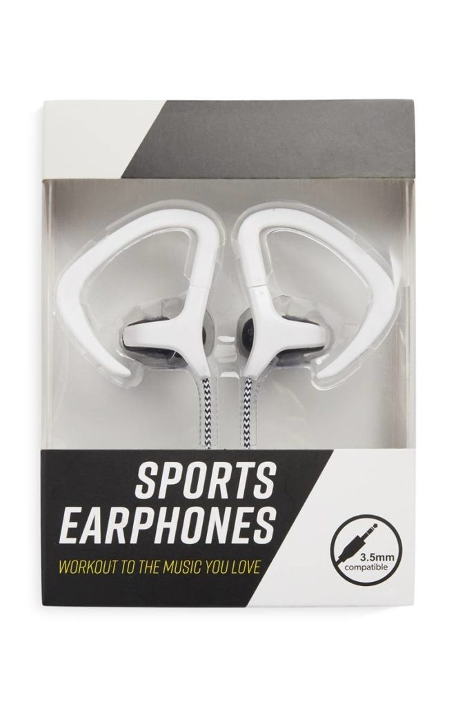 Auriculares deportivos blancos