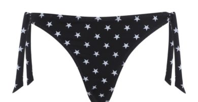 Bikini con estampado de estrellas