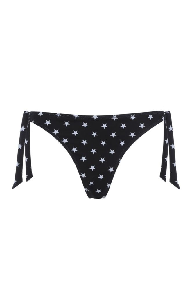 Bikini con estampado de estrellas