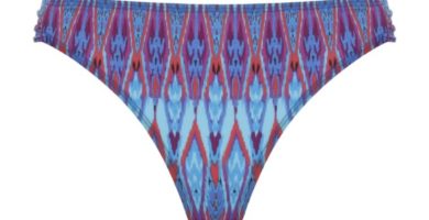 Bikini estampado azul