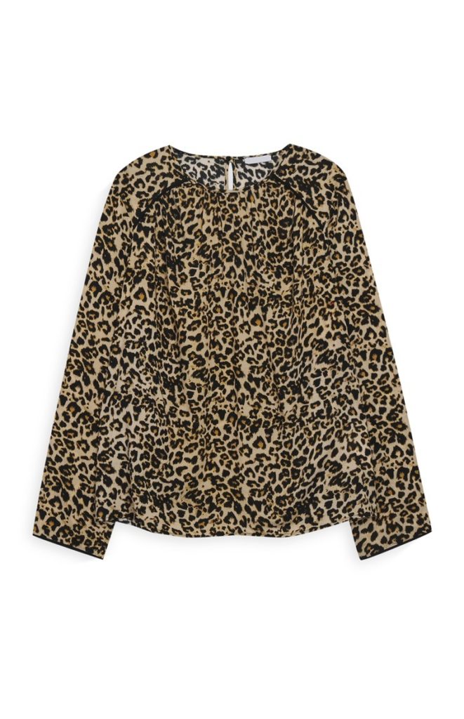 Blusa estampada leopardo