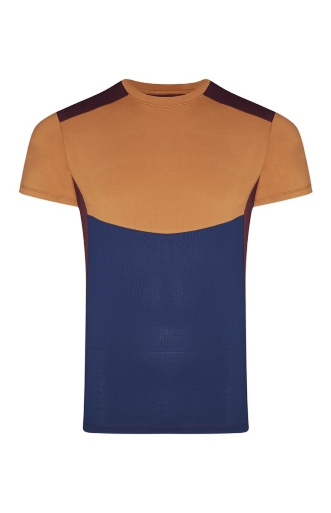 Camiseta bicolor naranja