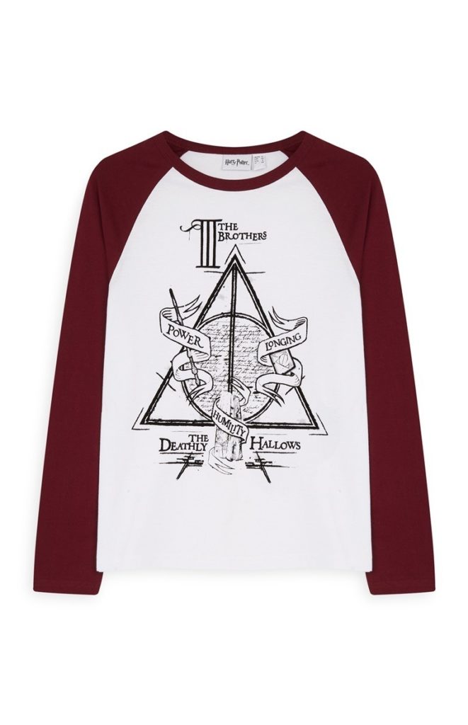 Camiseta con mangas rojas de Harry Potter