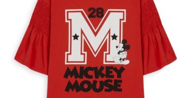 Camiseta roja de Mickey Mouse