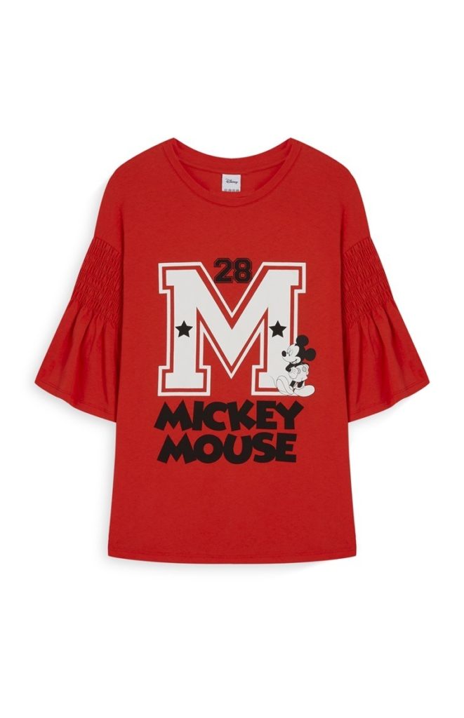 Camiseta roja de Mickey Mouse