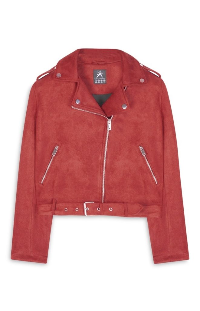 Chaqueta de gamuza Roja