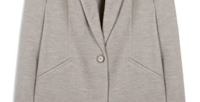 Chaqueta larga gris