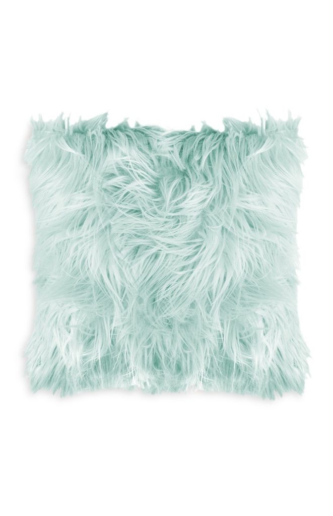 Cojín color menta Fluffy Cushion