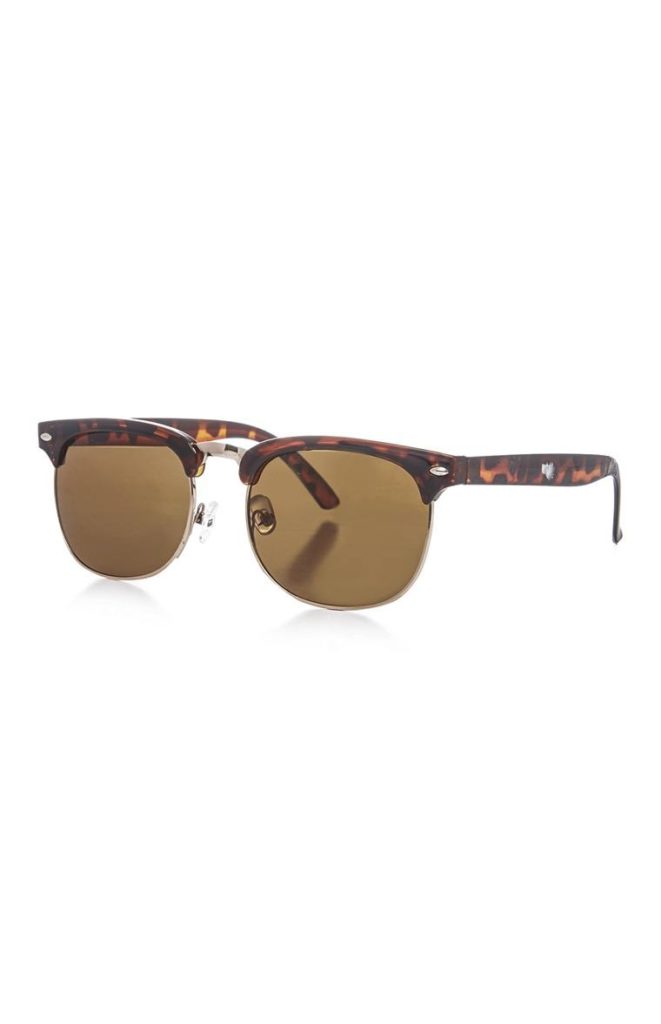 Gafas de sol marrones de carey