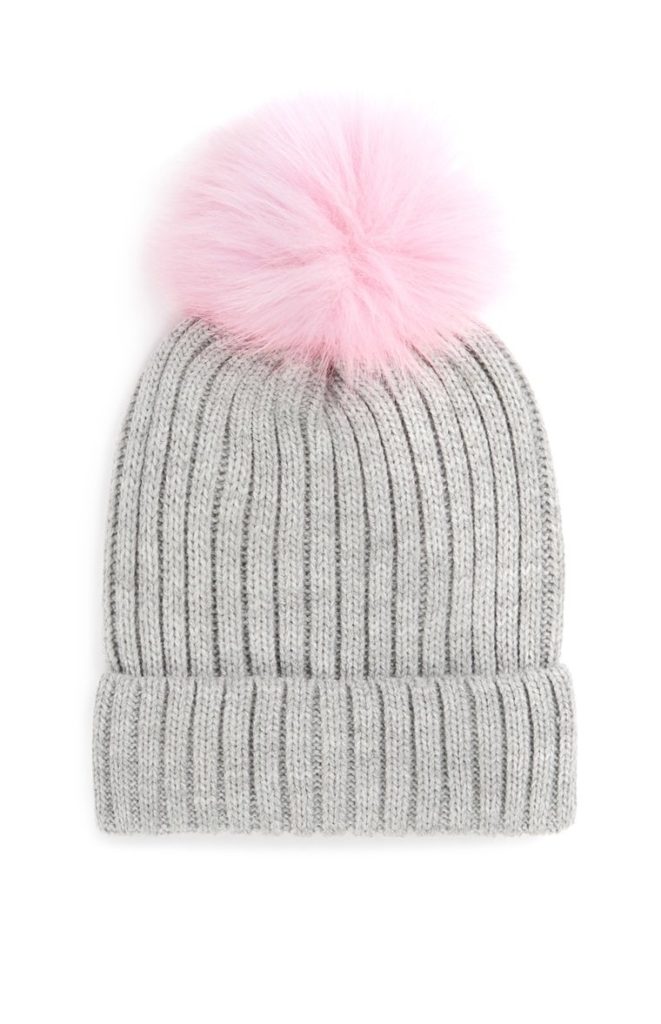 Gorro Pom Pom gris