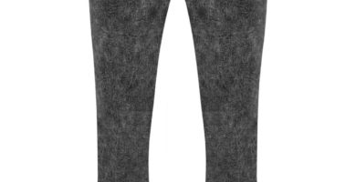 Jeggings gris de talle alto