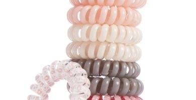 Pack de 10 gomas del pelo color pastel