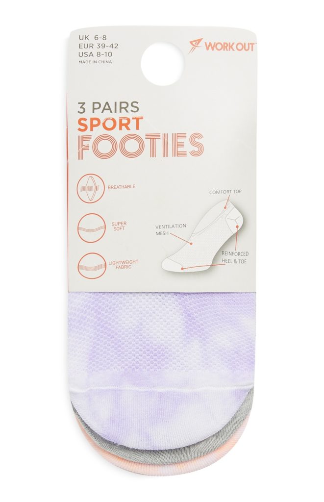 Pack de 3 pares de calcetines invisibles