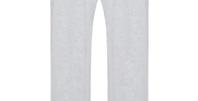 Pantalón de pijama de encaje gris