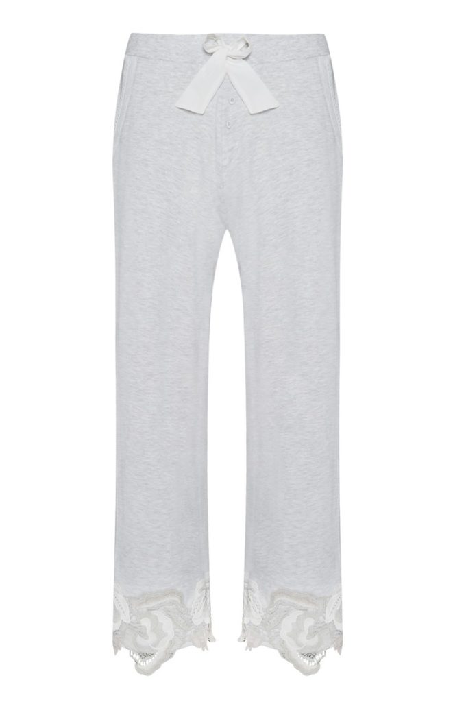 Pantalón de pijama de encaje gris