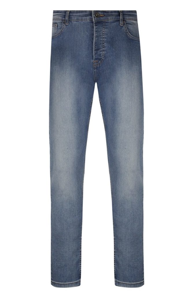 Pantalón jean tipo vaquero azul para hombre