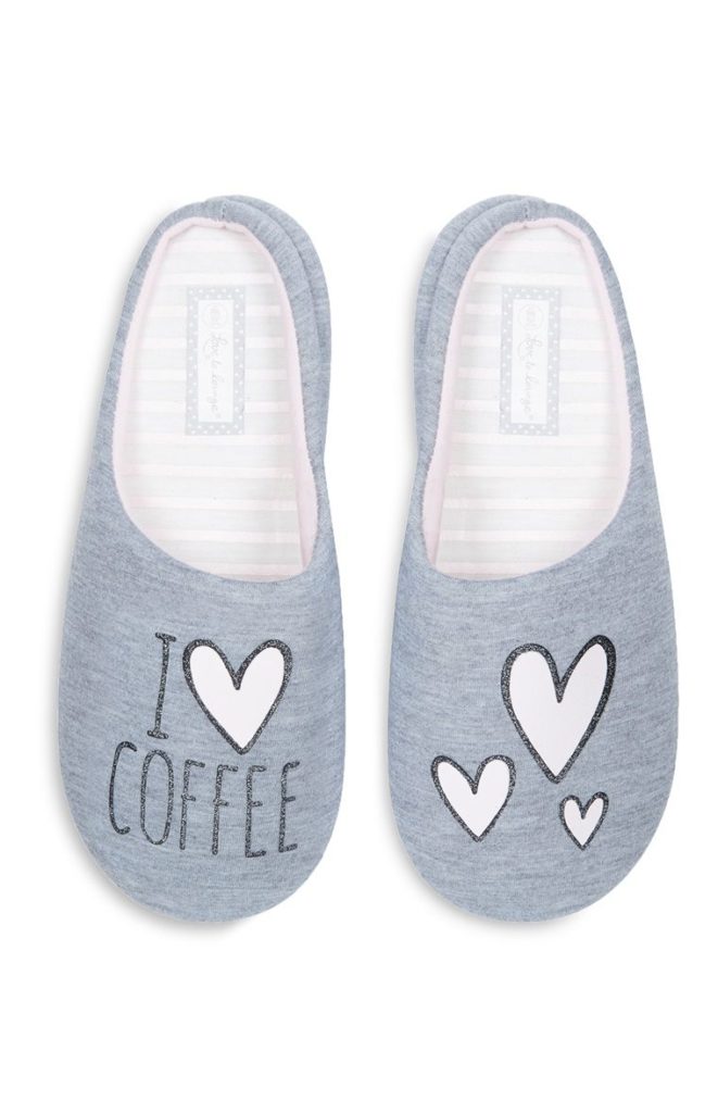 Pantuflas grises «Coffee»