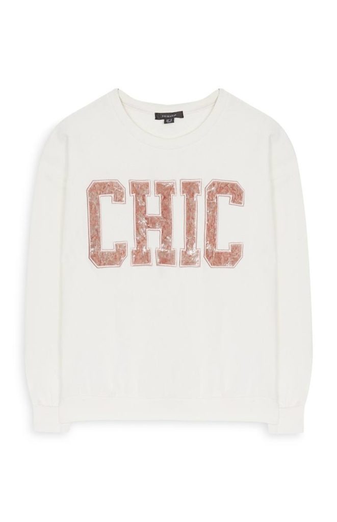 Sudadera con eslogan de Chic