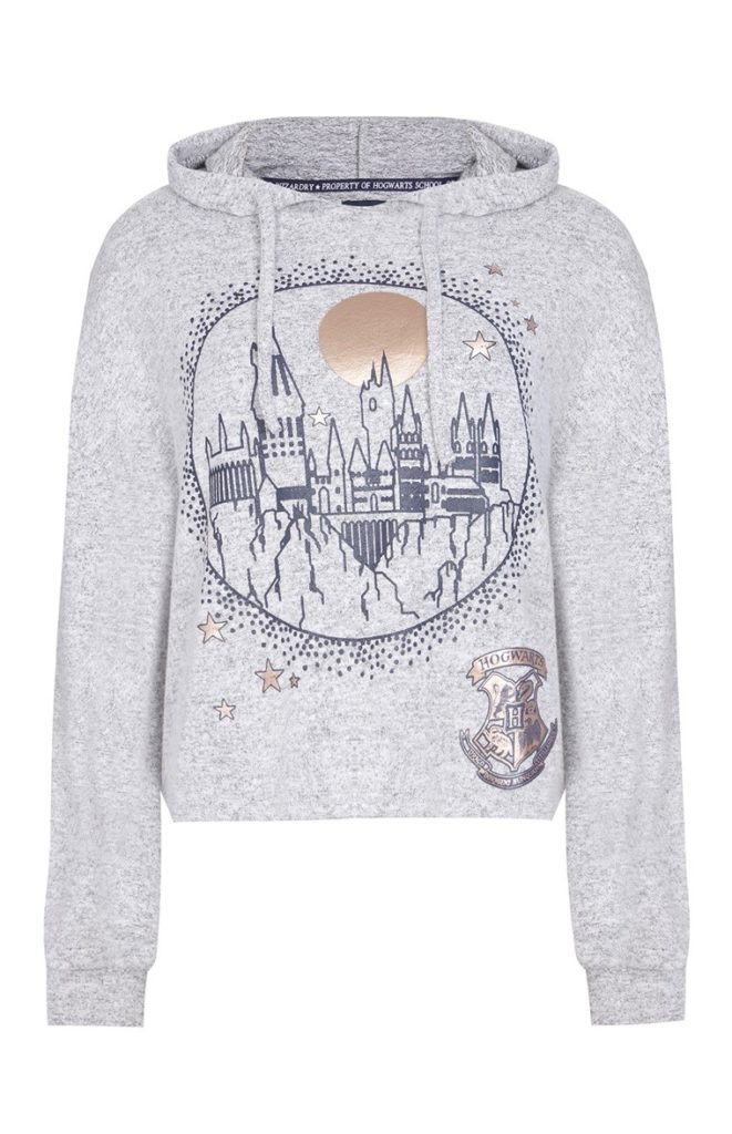 Sudadera gris con capucha Harry Potter